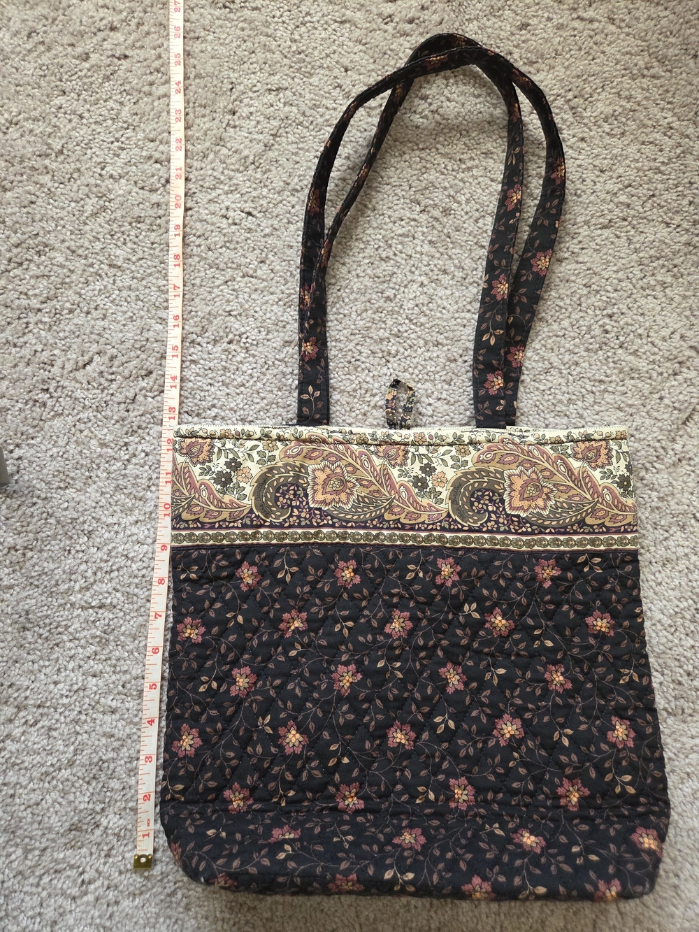 Vintage Vera Bradley Floral Tote Bag - Picture 8 of 9